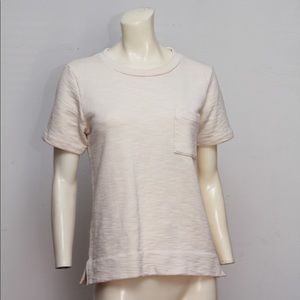 Soft cream thick tee tunic